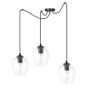 Lampa wisząca  LEVEL 3 BL TRANSPARENT 756/3 EMIBIG
