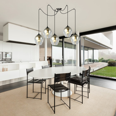 Lampa wisząca  LEVEL 5 BL GRAFIT 757/5 EMIBIG