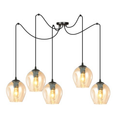 Lampa wisząca  LEVEL 5 BL MIODOWY 758/5 EMIBIG