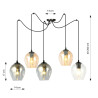 Lampa wisząca  LEVEL 5 BL MIX 759/5 EMIBIG