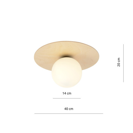Lampa sufitowa  KENZO 1B 1142/1B EMIBIG