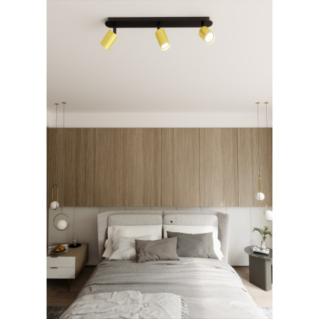 Lampa sufitowa  ZEN 3 BLACK 622/3 EMIBIG
