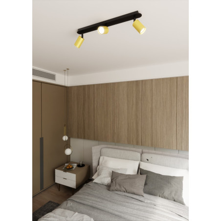 Lampa sufitowa  ZEN 3 BLACK 622/3 EMIBIG