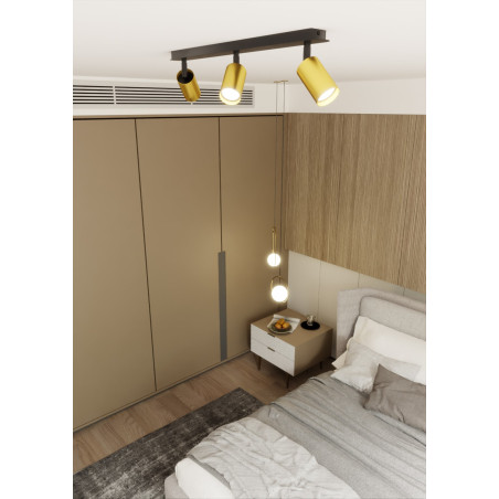 Lampa sufitowa  ZEN 3 BLACK 622/3 EMIBIG