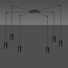 Lampa wisząca  TRAKER 6 BL/BLACK 524/6 EMIBIG