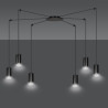 Lampa wisząca  TRAKER 6 BL/BLACK 524/6 EMIBIG