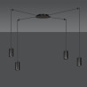 Lampa wisząca  TRAKER 4 BL/BLACK 524/4 EMIBIG