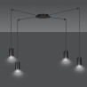 Lampa wisząca  TRAKER 4 BL/BLACK 524/4 EMIBIG
