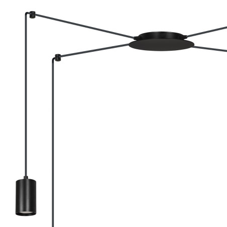 Lampa wisząca  TRAKER 4 BL/BLACK 524/4 EMIBIG