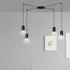 Lampa wisząca  TRAKER 4 BL/BLACK 524/4 EMIBIG