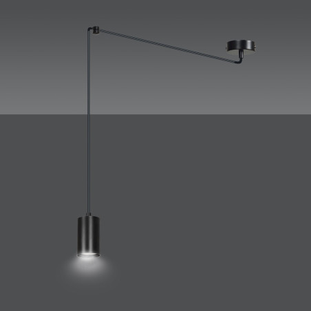 Lampa wisząca  TRAKER 1 BL/BLACK 524/1 EMIBIG