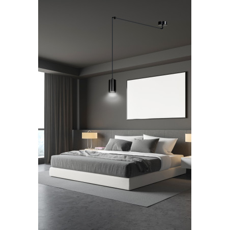 Lampa wisząca  TRAKER 1 BL/BLACK 524/1 EMIBIG