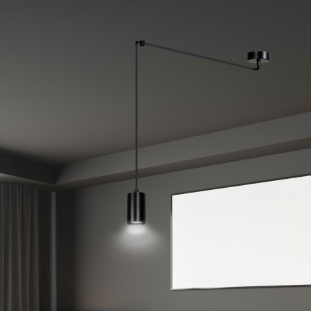 Lampa wisząca  TRAKER 1 BL/BLACK 524/1 EMIBIG