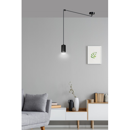 Lampa wisząca  TRAKER 1 BL/BLACK 524/1 EMIBIG