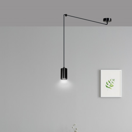 Lampa wisząca  TRAKER 1 BL/BLACK 524/1 EMIBIG