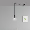 Lampa wisząca  TRAKER 1 BL/BLACK 524/1 EMIBIG