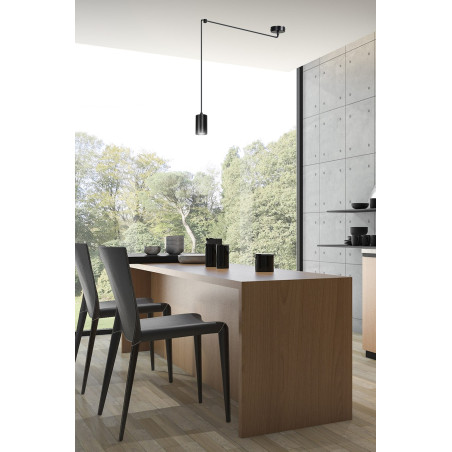Lampa wisząca  TRAKER 1 BL/BLACK 524/1 EMIBIG