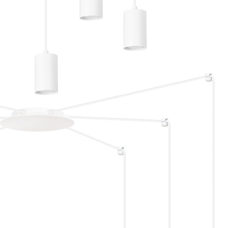 Lampa wisząca  TRAKER 6 WH/WHITE 525/6 EMIBIG