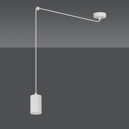 Lampa wisząca  TRAKER 1 WH/WHITE 525/1 EMIBIG