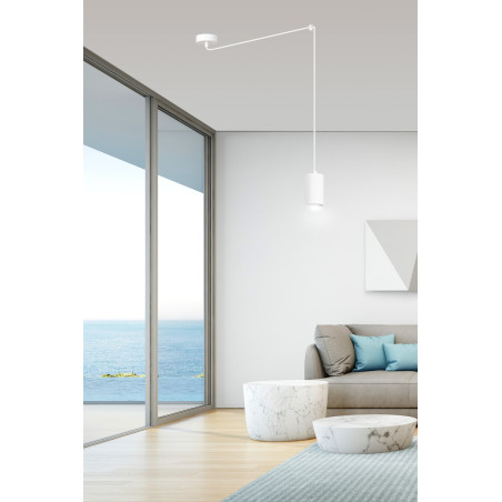 Lampa wisząca  TRAKER 1 WH/WHITE 525/1 EMIBIG