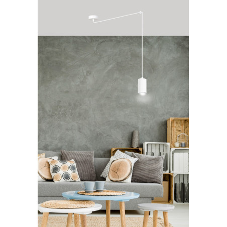 Lampa wisząca  TRAKER 1 WH/WHITE 525/1 EMIBIG