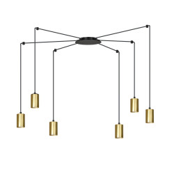 Lampa wisząca  TRAKER 6 BL/GOLD 526/6 EMIBIG