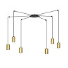 Lampa wisząca  TRAKER 6 BL/GOLD 526/6 EMIBIG
