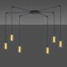 Lampa wisząca  TRAKER 6 BL/GOLD 526/6 EMIBIG