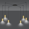 Lampa wisząca  TRAKER 6 BL/GOLD 526/6 EMIBIG