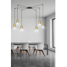 Lampa wisząca  TRAKER 6 BL/GOLD 526/6 EMIBIG