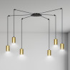 Lampa wisząca  TRAKER 6 BL/GOLD 526/6 EMIBIG