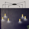 Lampa wisząca  TRAKER 6 BL/GOLD 526/6 EMIBIG