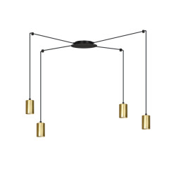 Lampa wisząca  TRAKER 4 BL/GOLD 526/4 EMIBIG