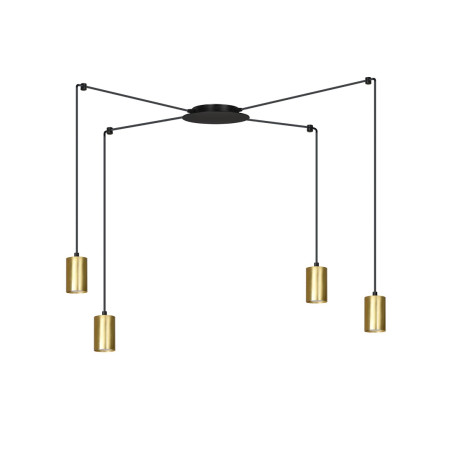 Lampa wisząca  TRAKER 4 BL/GOLD 526/4 EMIBIG