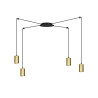 Lampa wisząca  TRAKER 4 BL/GOLD 526/4 EMIBIG