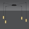 Lampa wisząca  TRAKER 4 BL/GOLD 526/4 EMIBIG