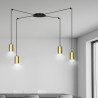 Lampa wisząca  TRAKER 4 BL/GOLD 526/4 EMIBIG