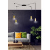 Lampa wisząca  TRAKER 4 BL/GOLD 526/4 EMIBIG