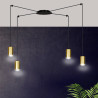 Lampa wisząca  TRAKER 4 BL/GOLD 526/4 EMIBIG