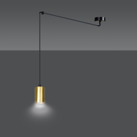 Lampa wisząca  TRAKER 1 BL/GOLD 526/1 EMIBIG