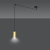 Lampa wisząca  TRAKER 1 BL/GOLD 526/1 EMIBIG