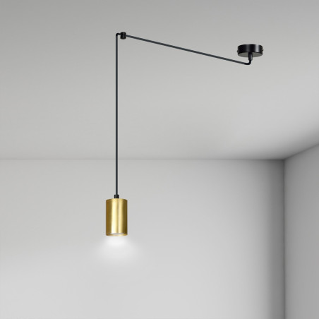 Lampa wisząca  TRAKER 1 BL/GOLD 526/1 EMIBIG