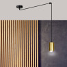 Lampa wisząca  TRAKER 1 BL/GOLD 526/1 EMIBIG