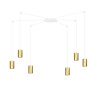 Lampa wisząca  TRAKER 6 WH/GOLD 527/6 EMIBIG