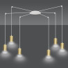 Lampa wisząca  TRAKER 6 WH/GOLD 527/6 EMIBIG