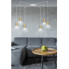 Lampa wisząca  TRAKER 6 WH/GOLD 527/6 EMIBIG