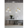 Lampa wisząca  TRAKER 6 WH/GOLD 527/6 EMIBIG