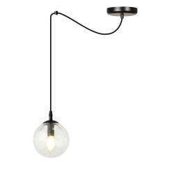 Lampa wisząca  GIGI 1 BL TRANSPARENT 936/1 EMIBIG
