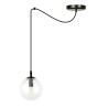 Lampa wisząca  GIGI 1 BL TRANSPARENT 936/1 EMIBIG