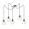 Lampa wisząca  GIGI 5 BL TRANSPARENT 936/5 EMIBIG